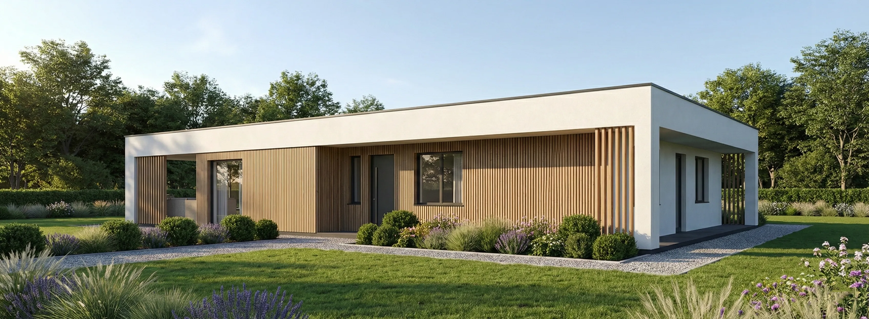 Przebudowa elewacji - dom jednorodzinny w Porosiukach